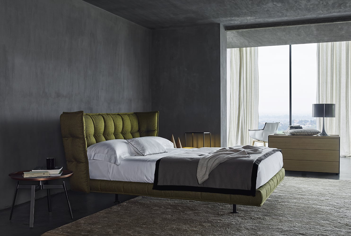 B B Italia Husk Double Bed