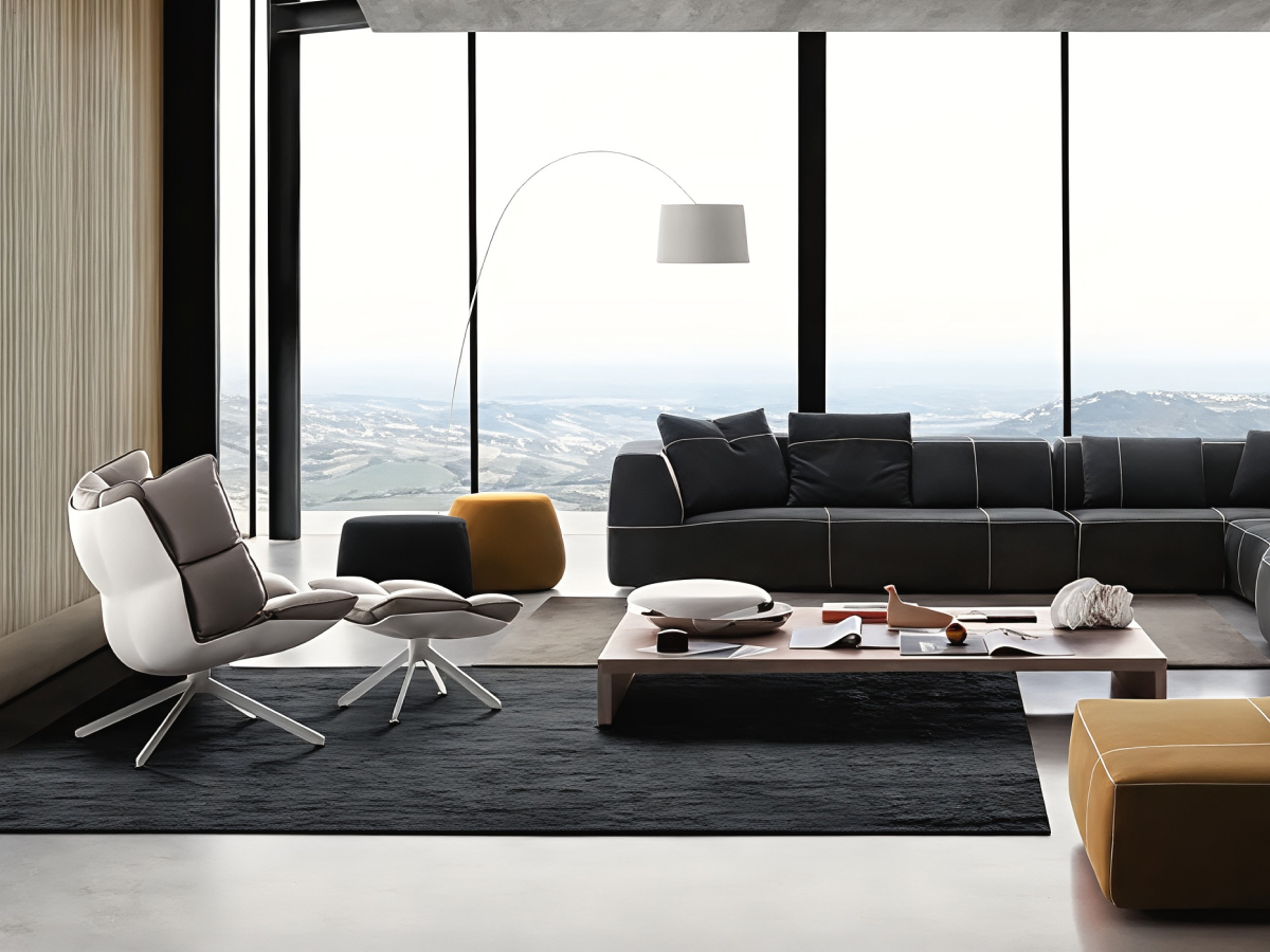 B B Italia Husk Swivel Armchair H2g