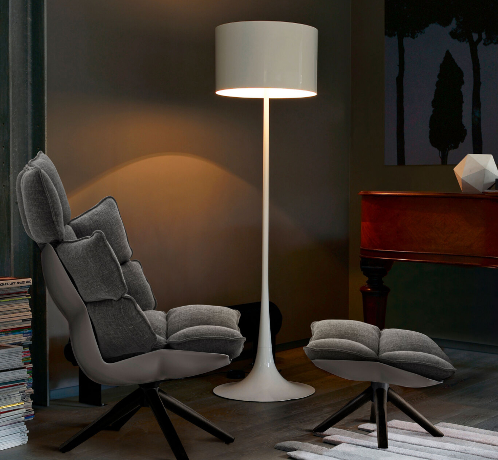 B B Italia Husk Swivel Armchair H3g