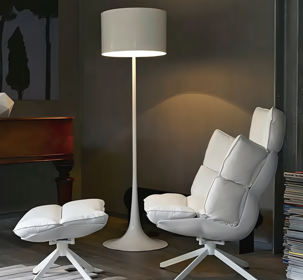 B B Italia Husk Swivel Armchair H3g