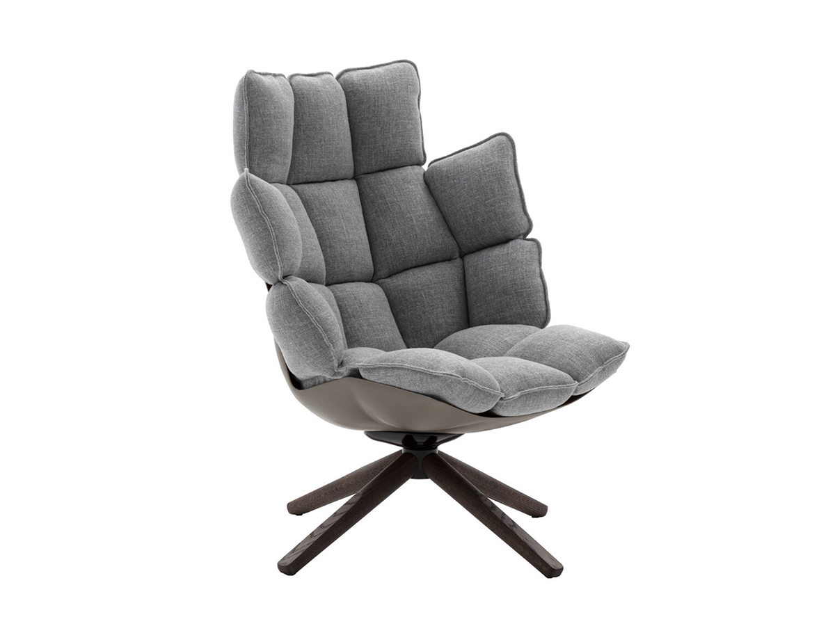 B B Italia Husk Swivel Armchair H3g