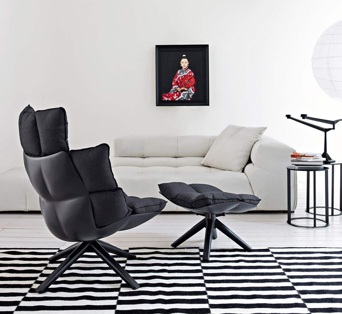 B B Italia Husk Pouf