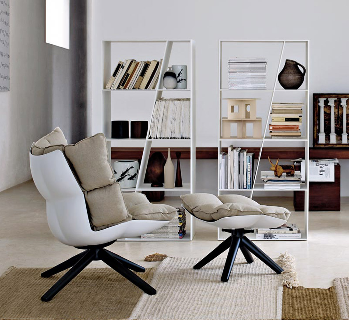 B B Italia Husk Pouf