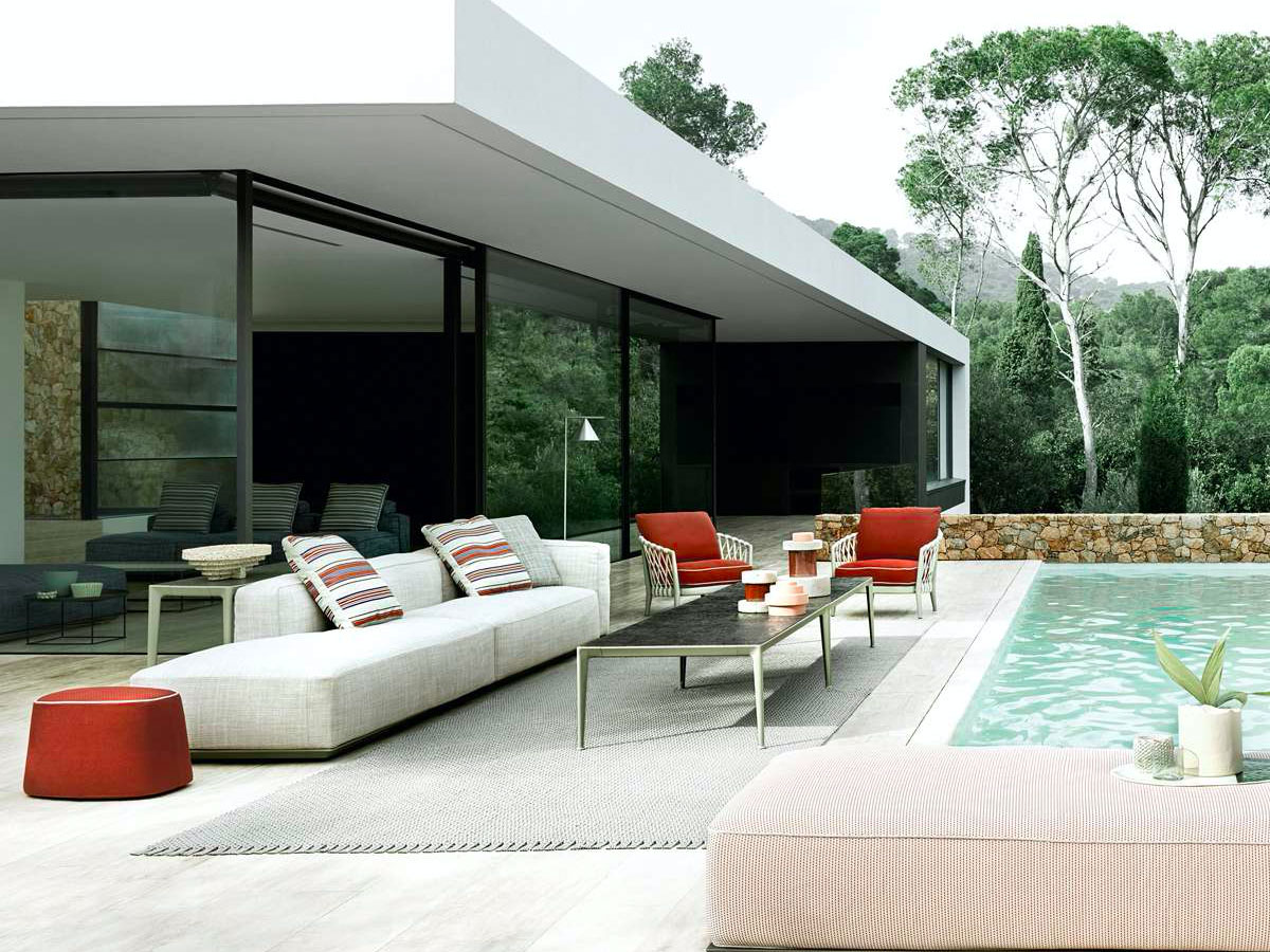 B B Italia Hybrid Outdoor Modular Sofa