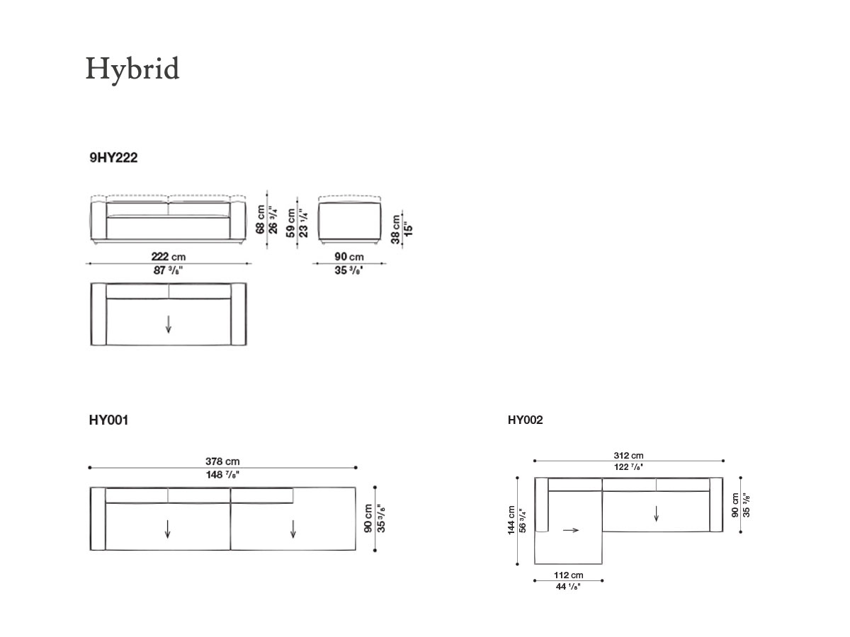 B B Italia Hybrid Outdoor Modular Sofa