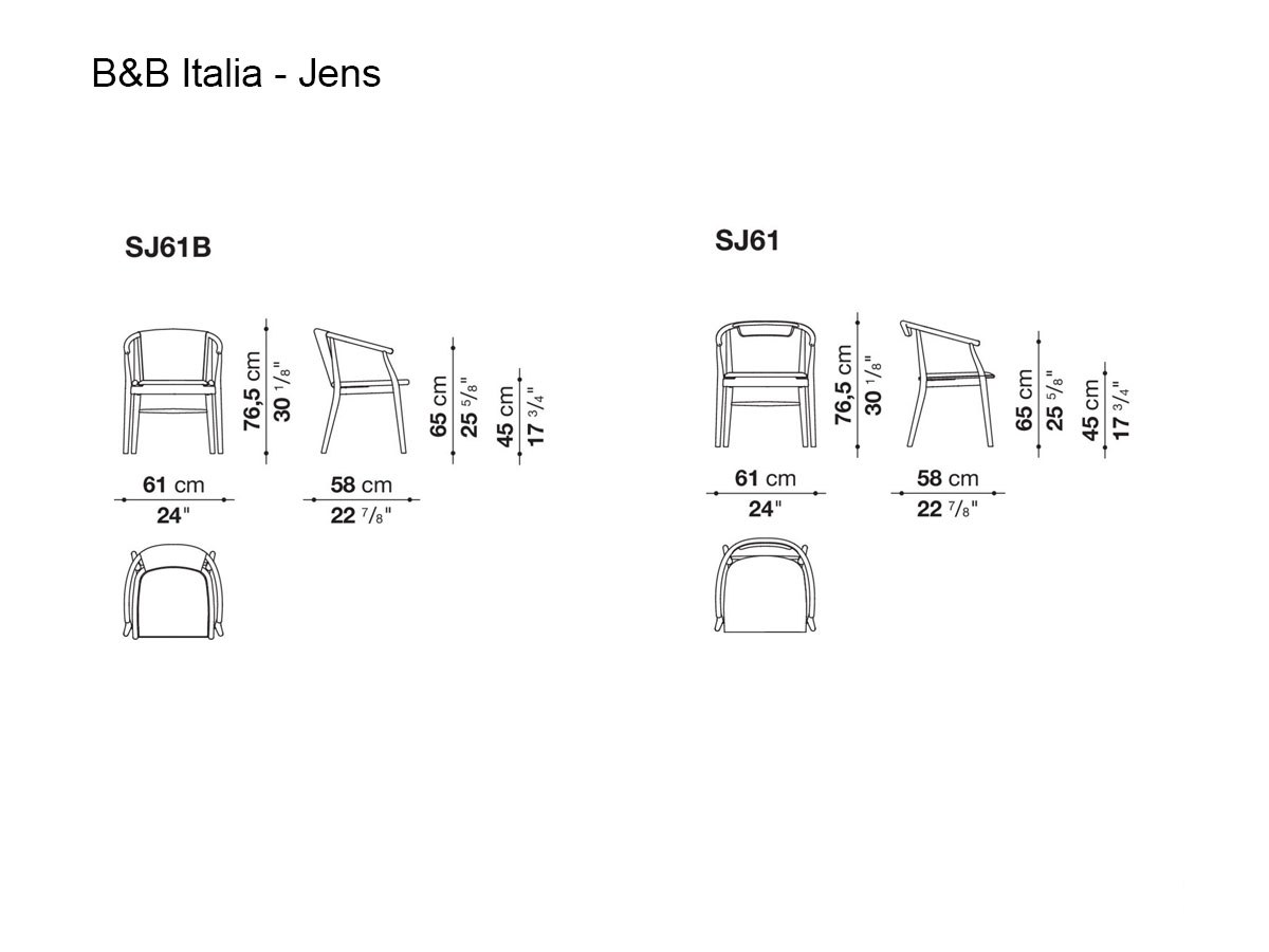 B B Italia Jens Armchair