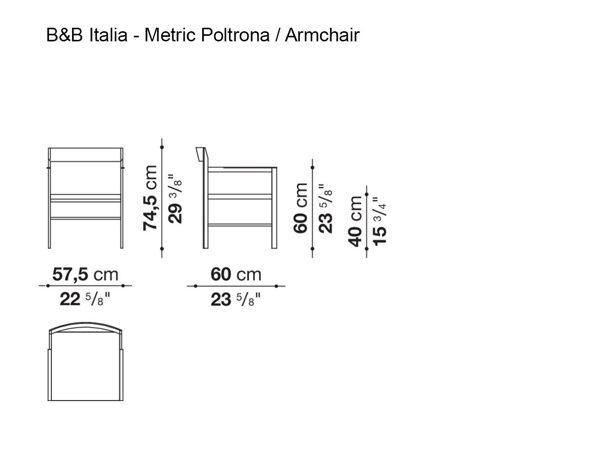 B B Italia Metric Armchair