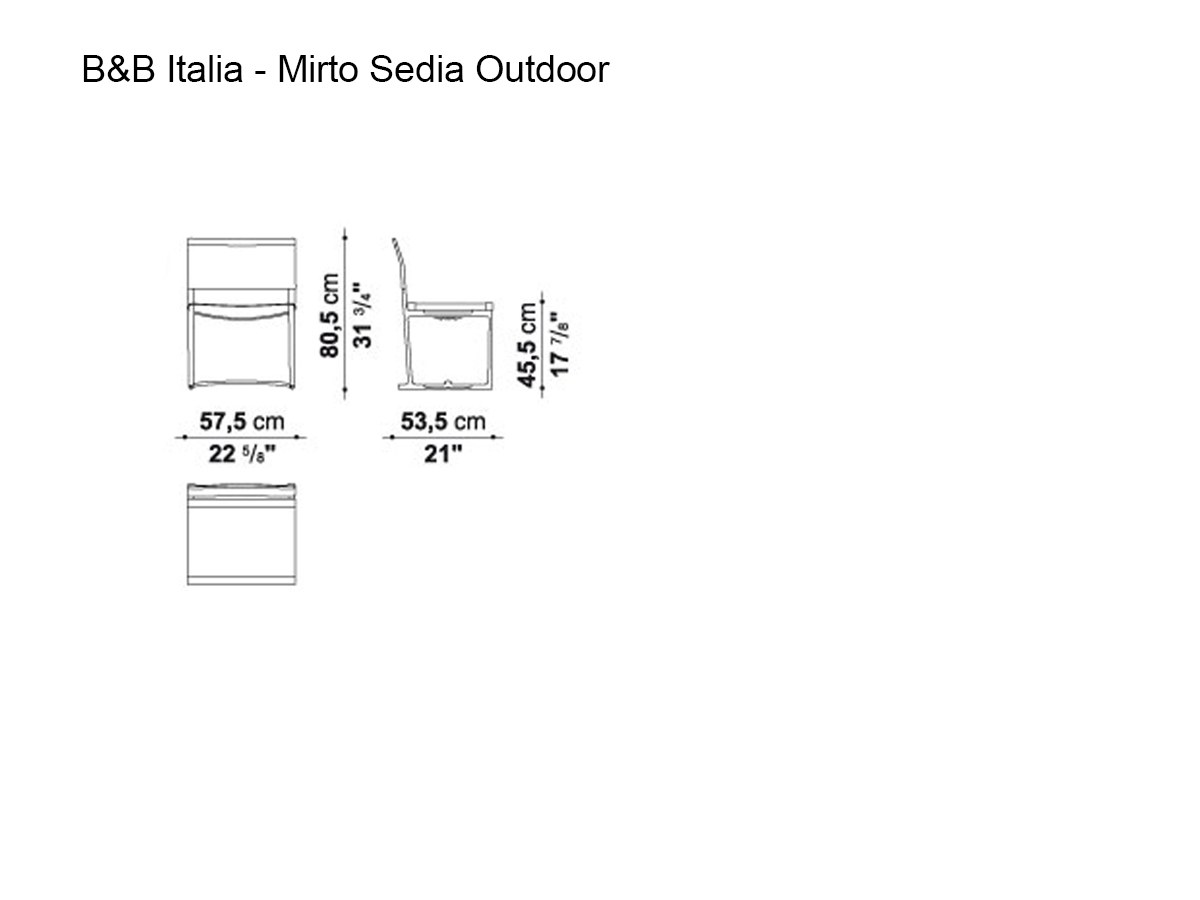 B B Italia Mirto Outdoor Chair