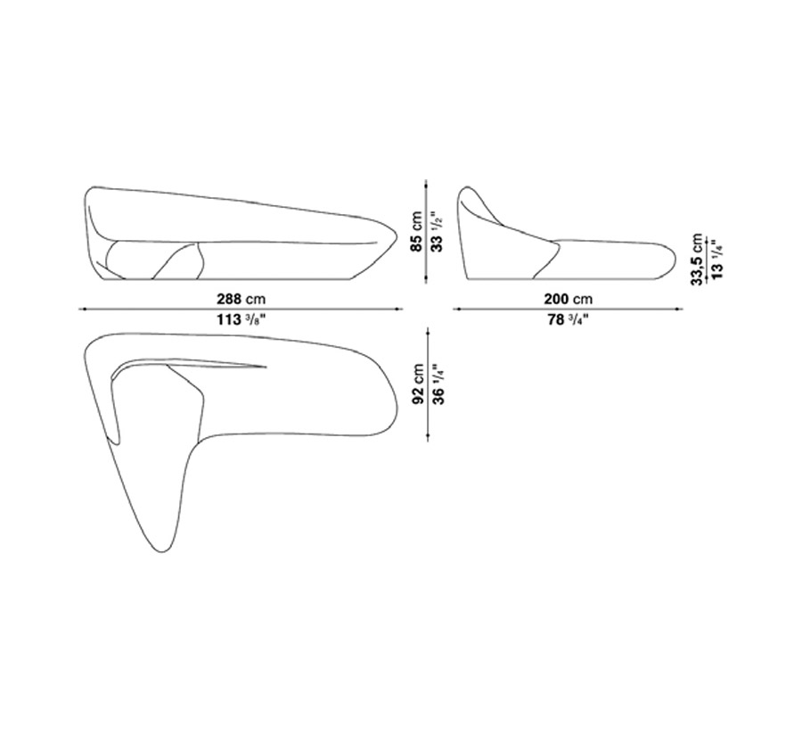 B B Italia Moon System Sofa