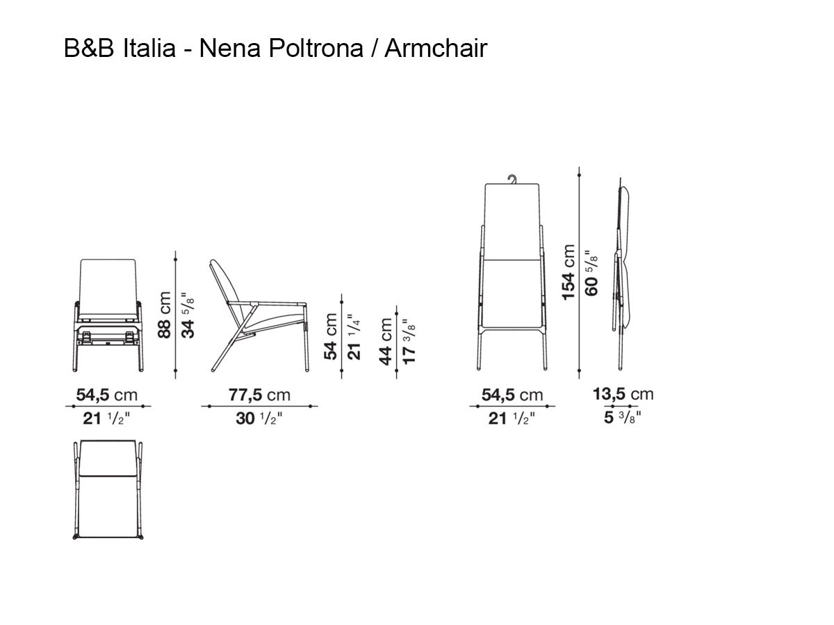 B B Italia Nena Armchair Bebitalia