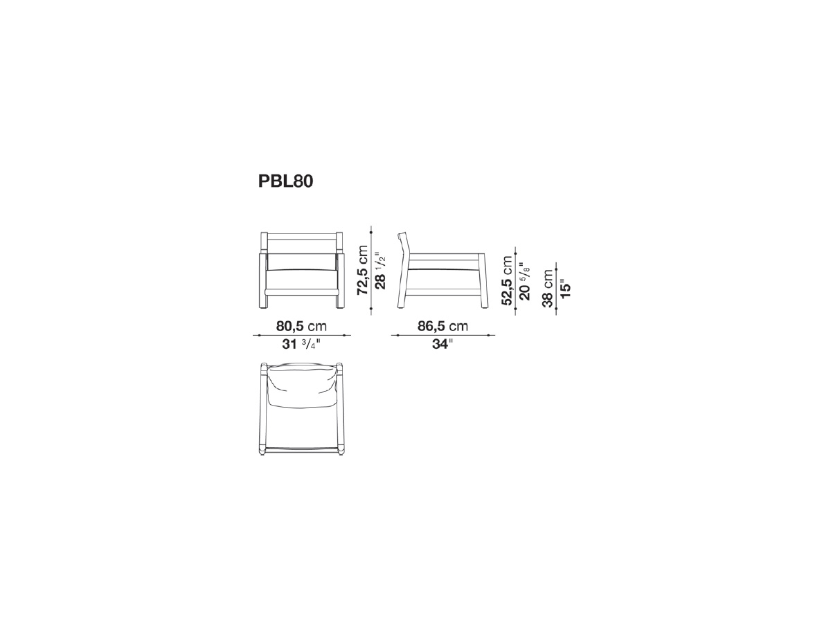 B B Italia Pablo Outdoor Armchair