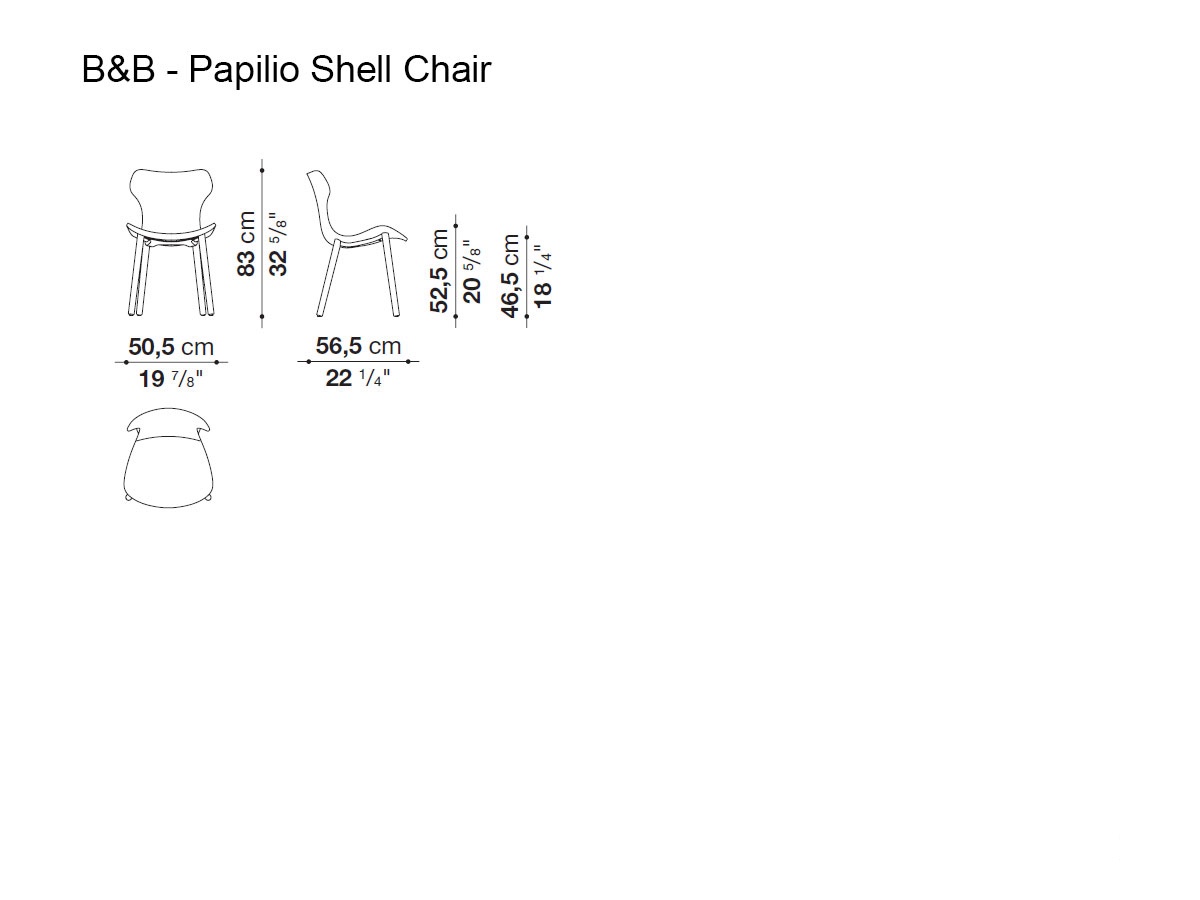 B B Italia Papilio Shell Chair Psh2