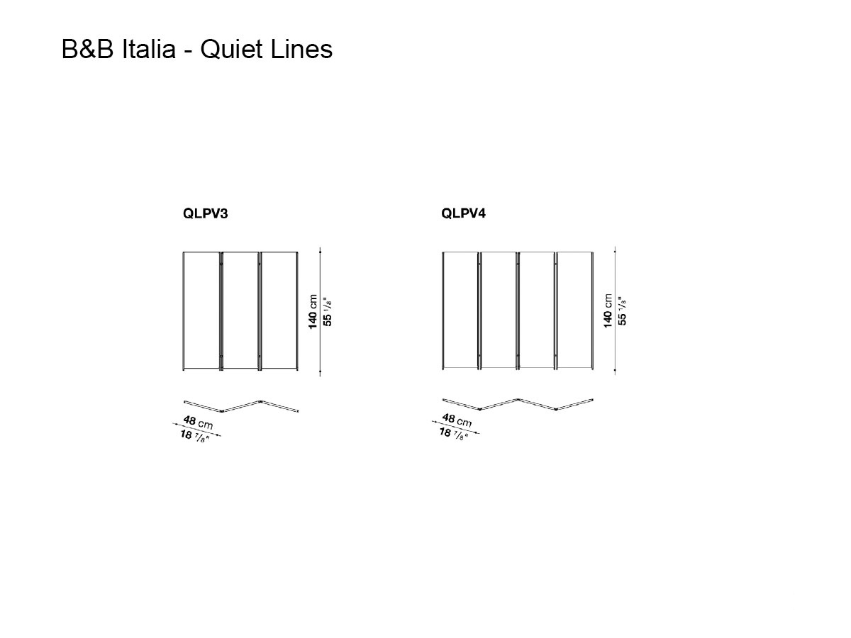 B B Italia Quiet Lines Folding Screen