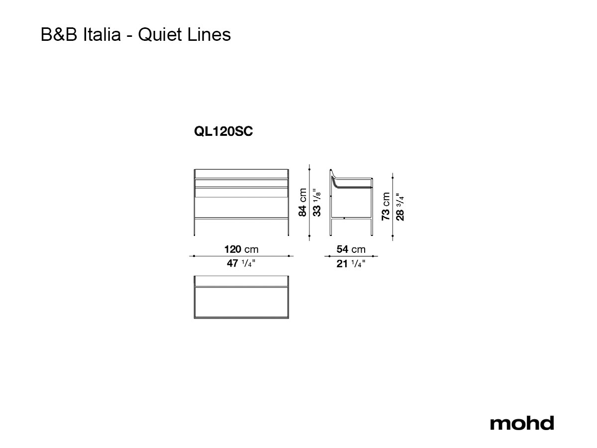 B B Italia Quiet Lines Desk