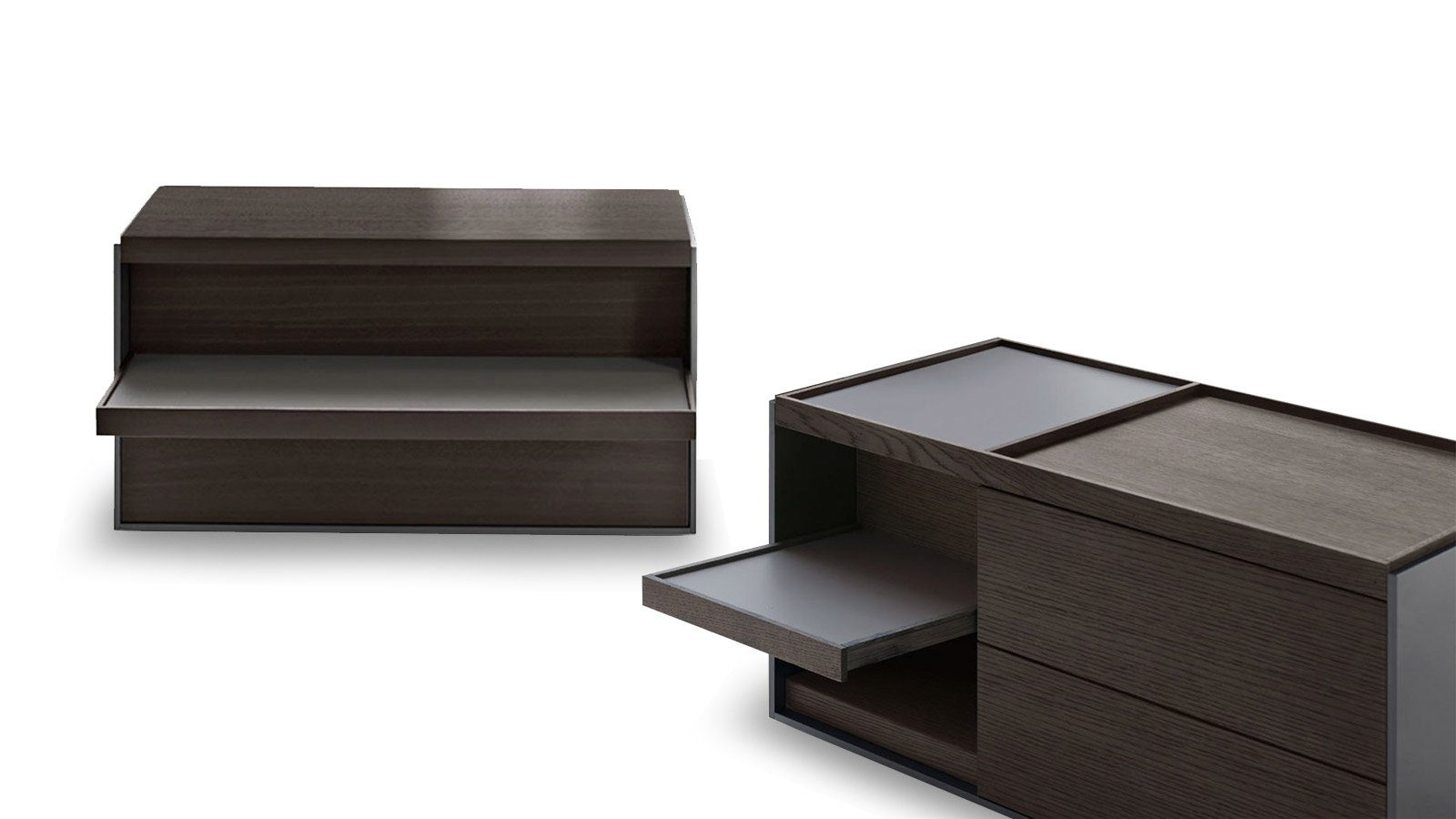 B B Italia Surface 75 Night Stand