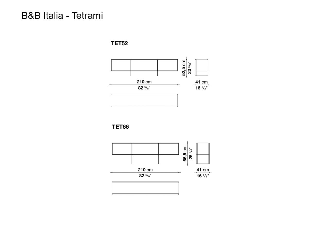B B Italia Tetrami Sideboard