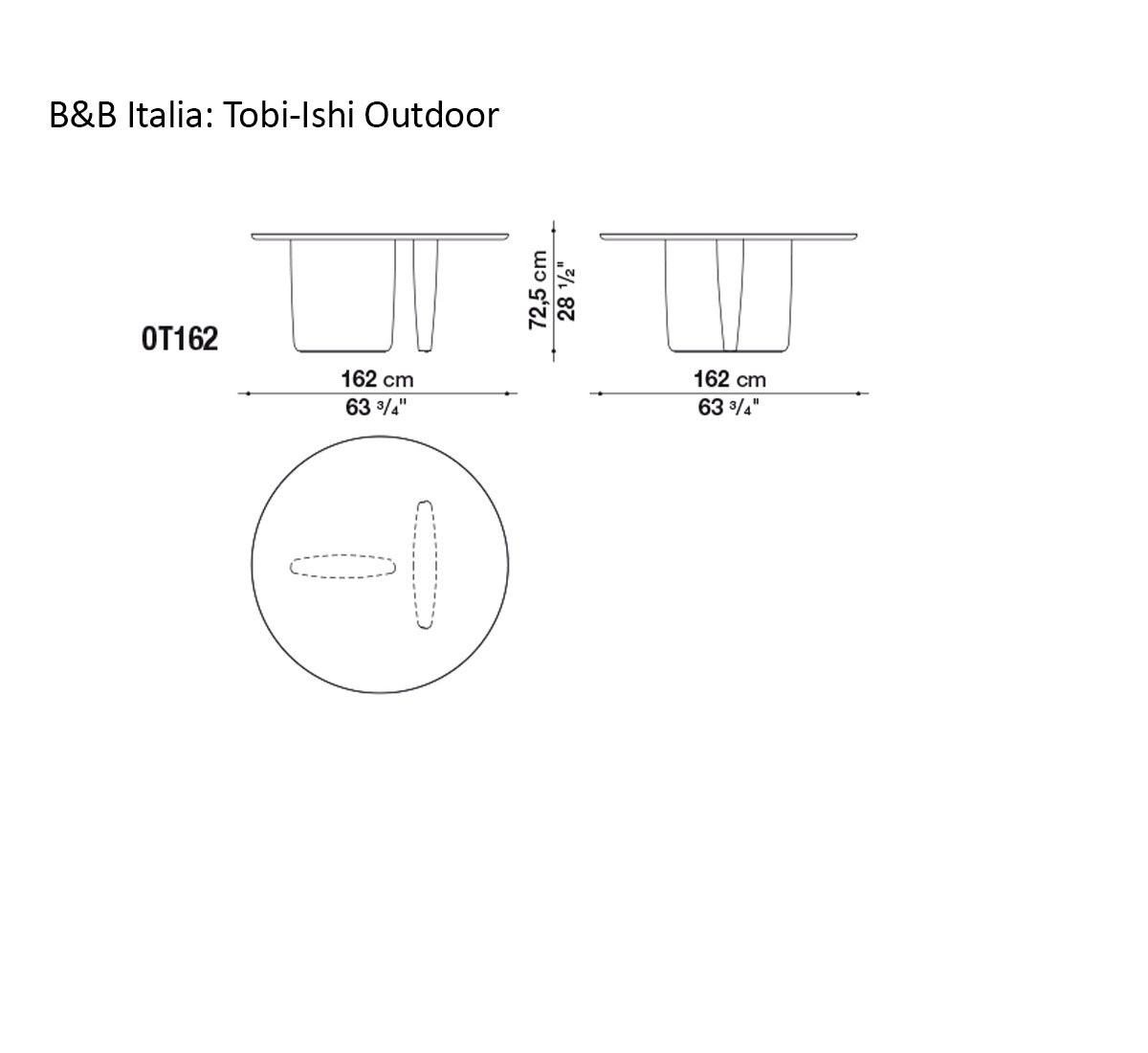 B B Italia Tobi Ishi Outdoor Table