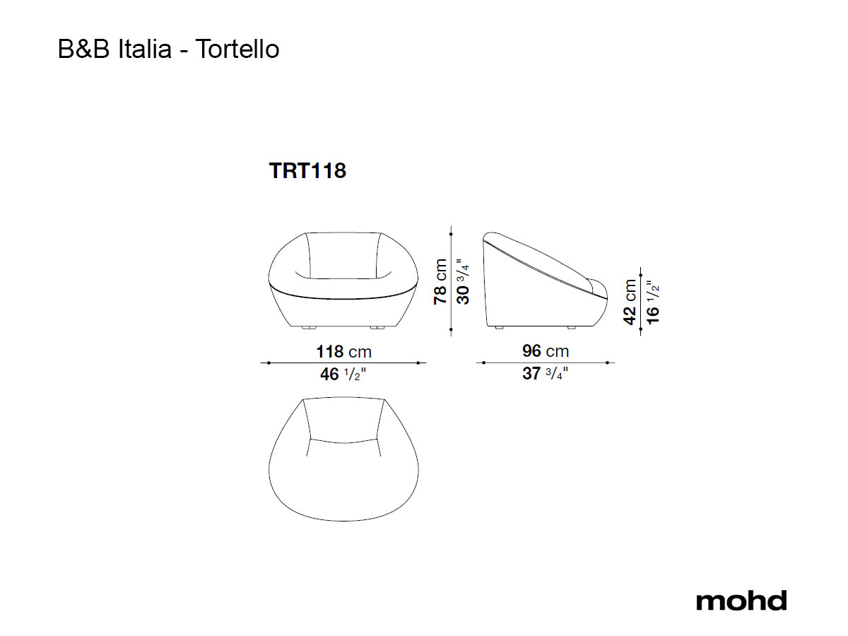Кресло B&B Italia Tortello