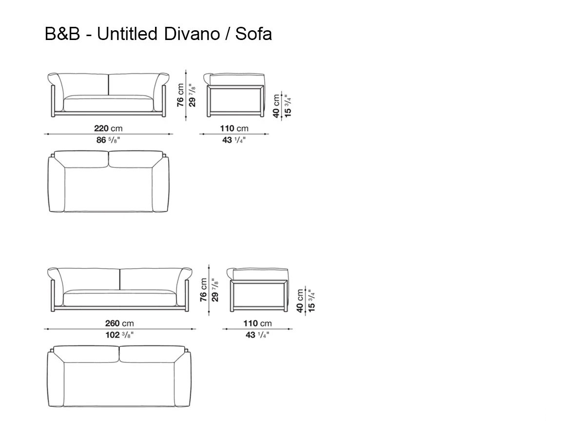 B B Italia Untitled Sofa