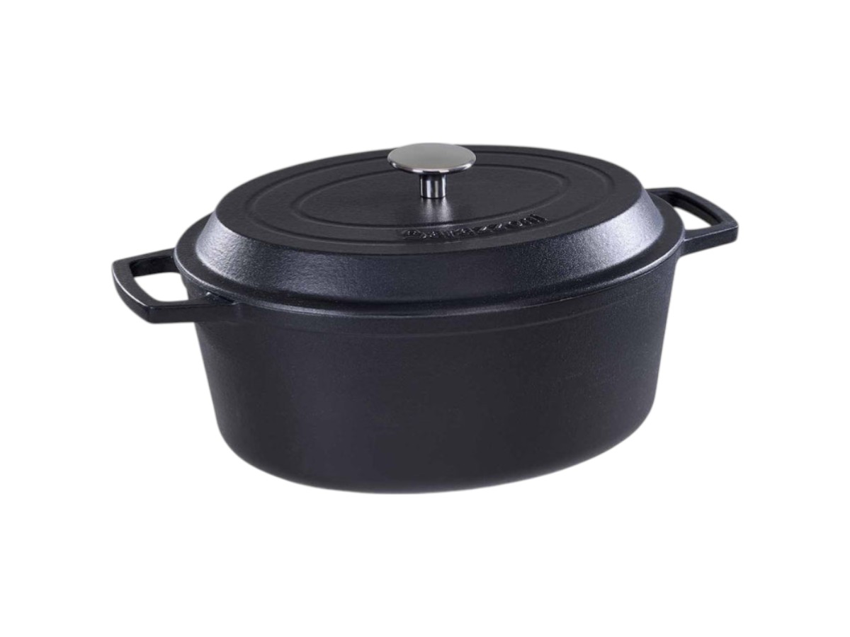 Сковорода Barazzoni Enamelled Cast Iron, с крышкой · овальная