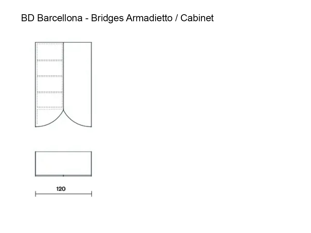 Barcelona Design Bridges Cabinet L Curtain