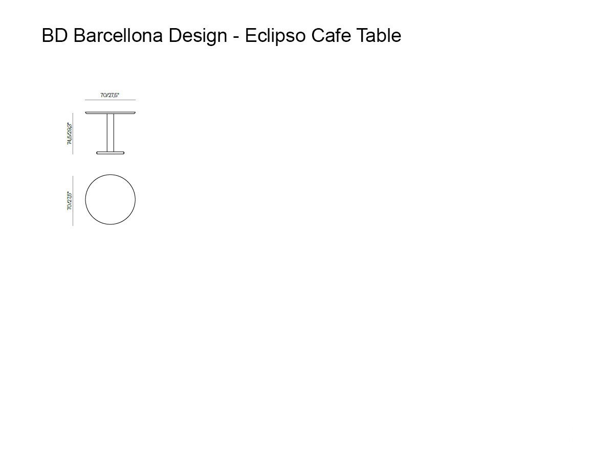 Barcelona Design Eclipso Cafe Table