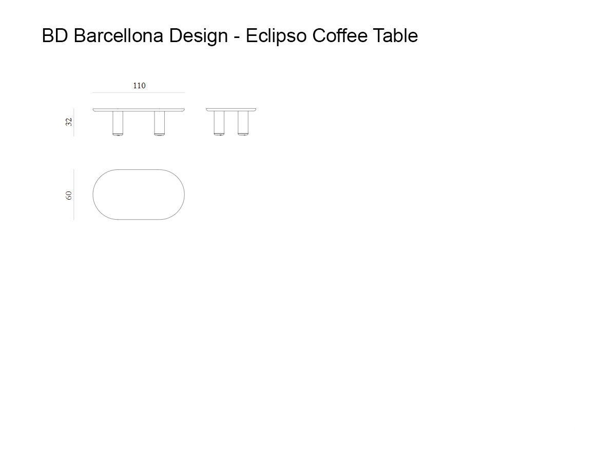 Barcelona Design Eclipso Coffee Table L 110 Cm Low