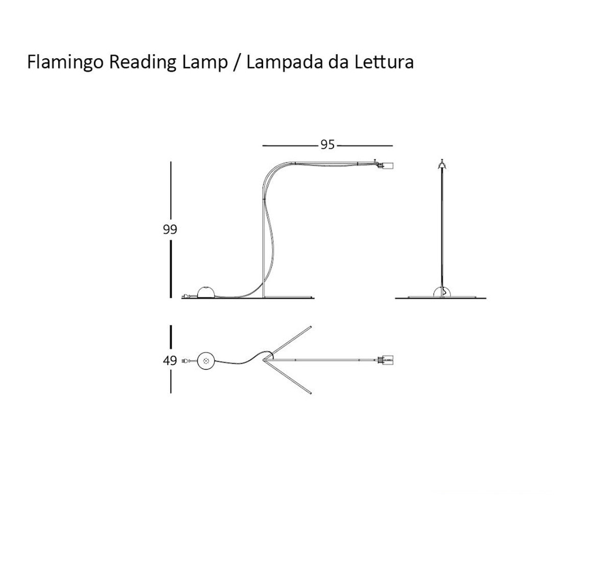 Barcelona Design Flamingo Reading Lamp