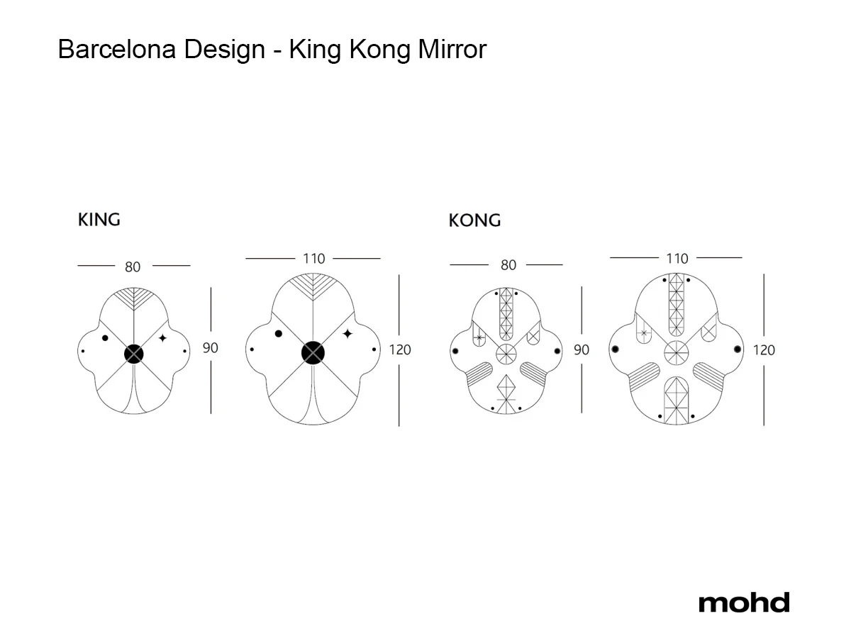Barcelona Design King Kong Wall Mirror