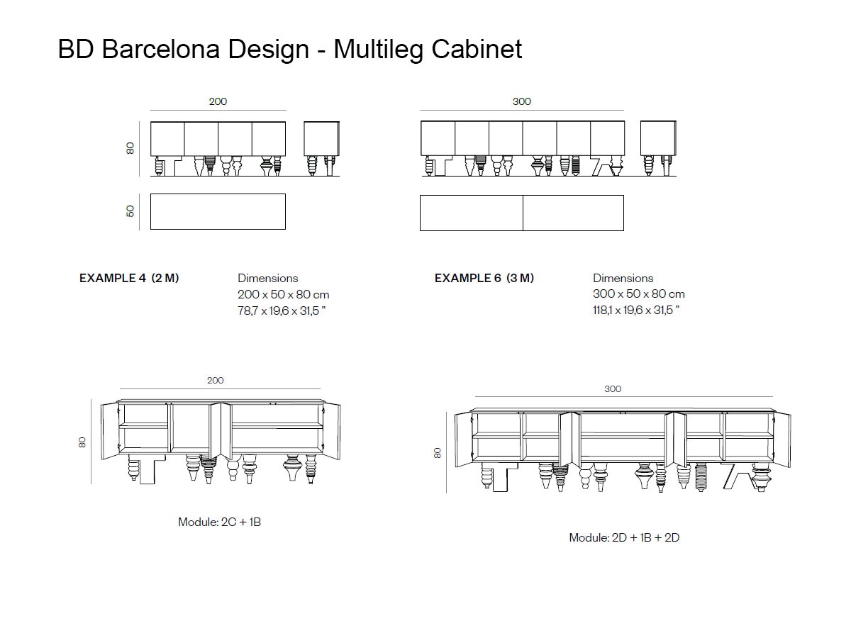 Barcelona Design Multileg Showtime Sideboard