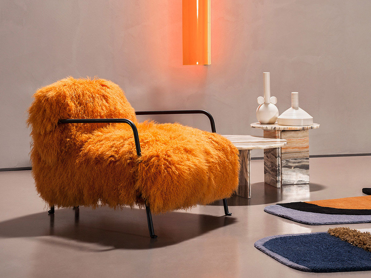 Baxter Bruxelles Armchair Orange Mongolia