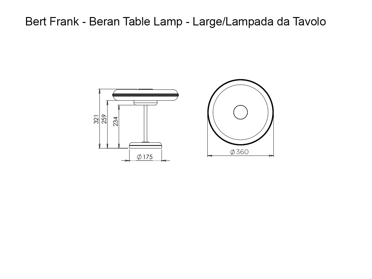 Bert Frank Beran Table Lamp Large