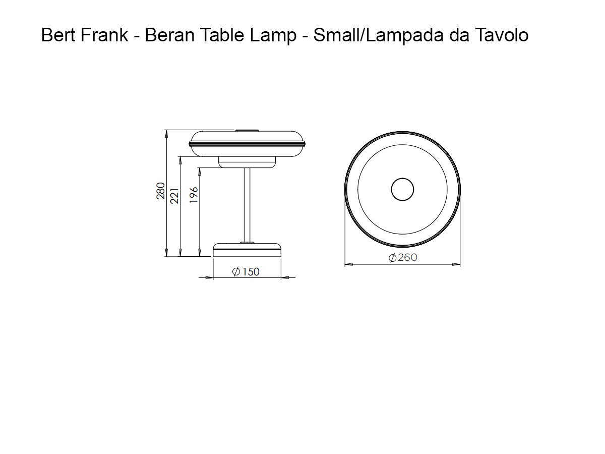 Bert Frank Beran Table Lamp Small