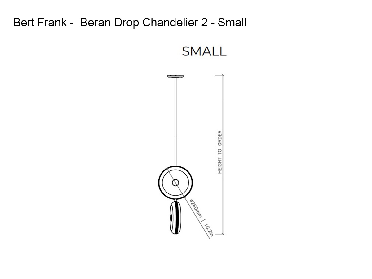 Bert Frank Beran Drop Chandelier 2 Small
