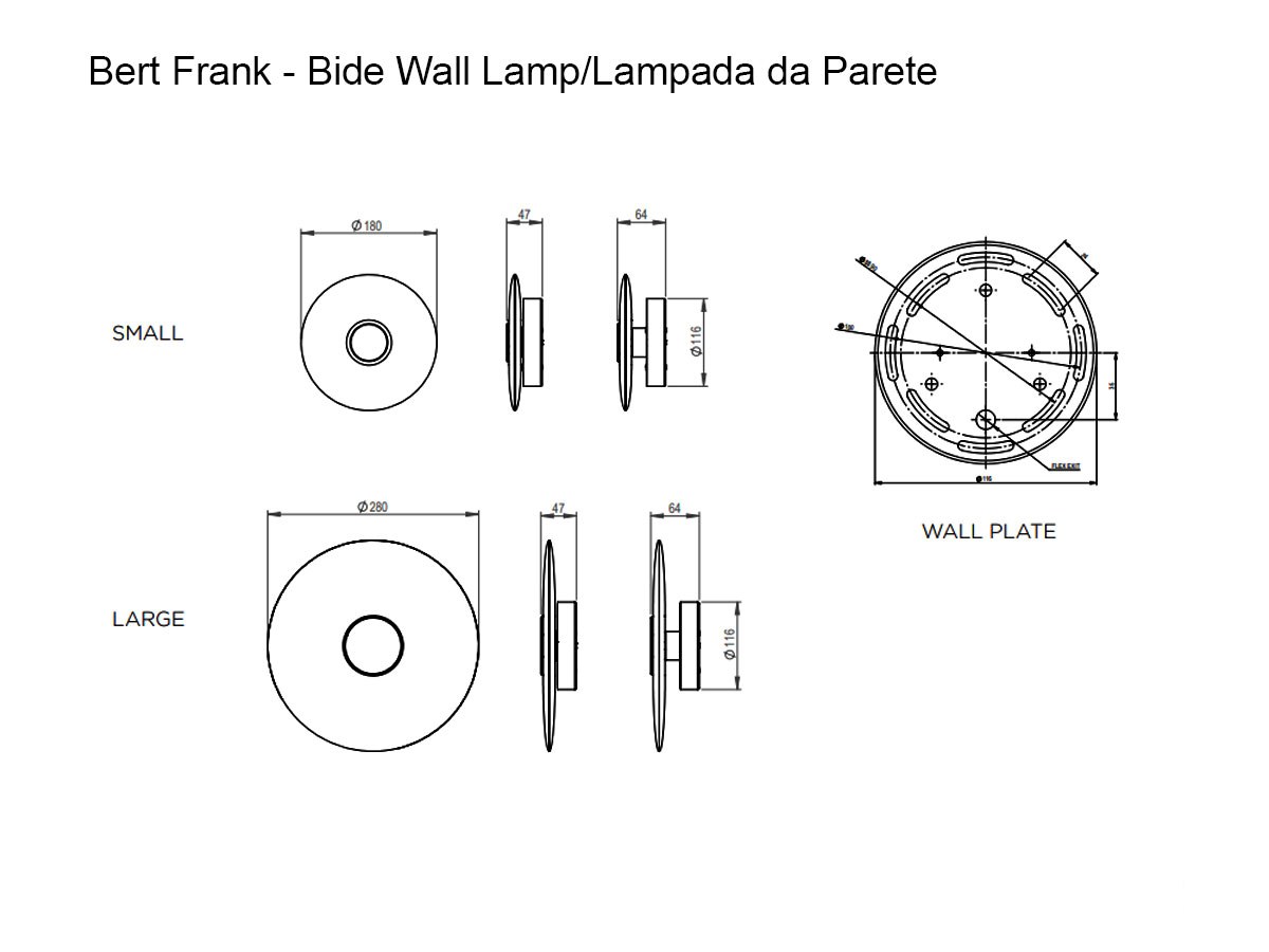 Bert Frank Bide Wall Lamp
