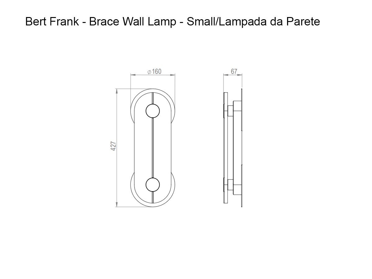 Bert Frank Brace Wall Lamp Small