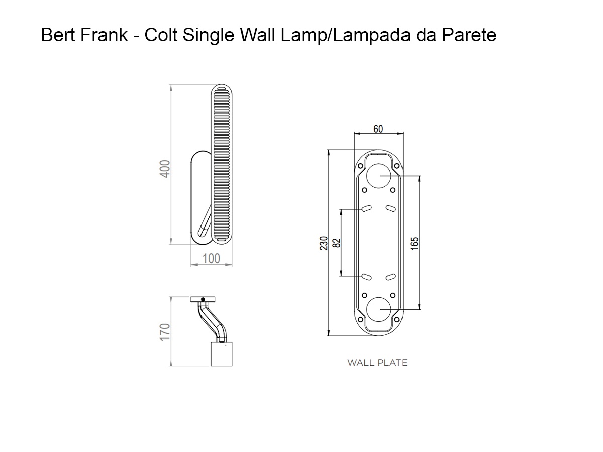 Bert Frank Colt Single Wall Lamp