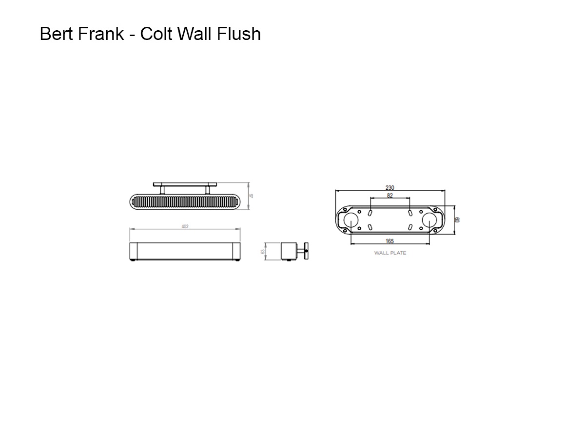 Bert Frank Colt Wall Flush Wall Lamp