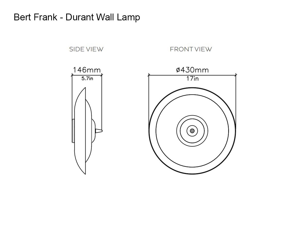 Bert Frank Durant Wall Lamp