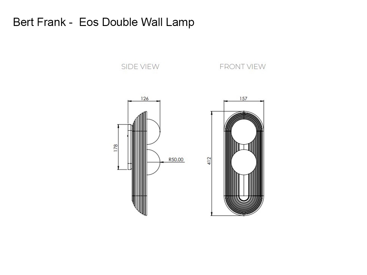 Bert Frank Eos Double Wall Lamp