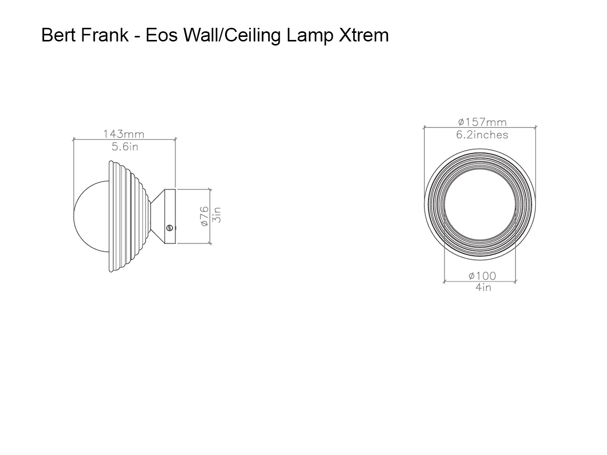 Bert Frank Eos Wall Ceiling Lamp Xtrem