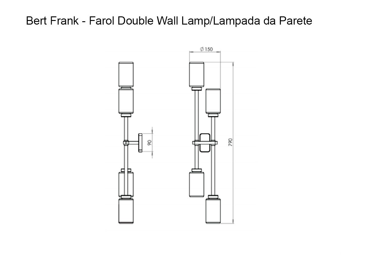 Bert Frank Farol Double Wall Lamp
