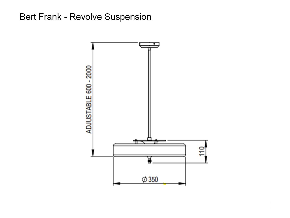 Bert Frank Revolve Suspension Lamp