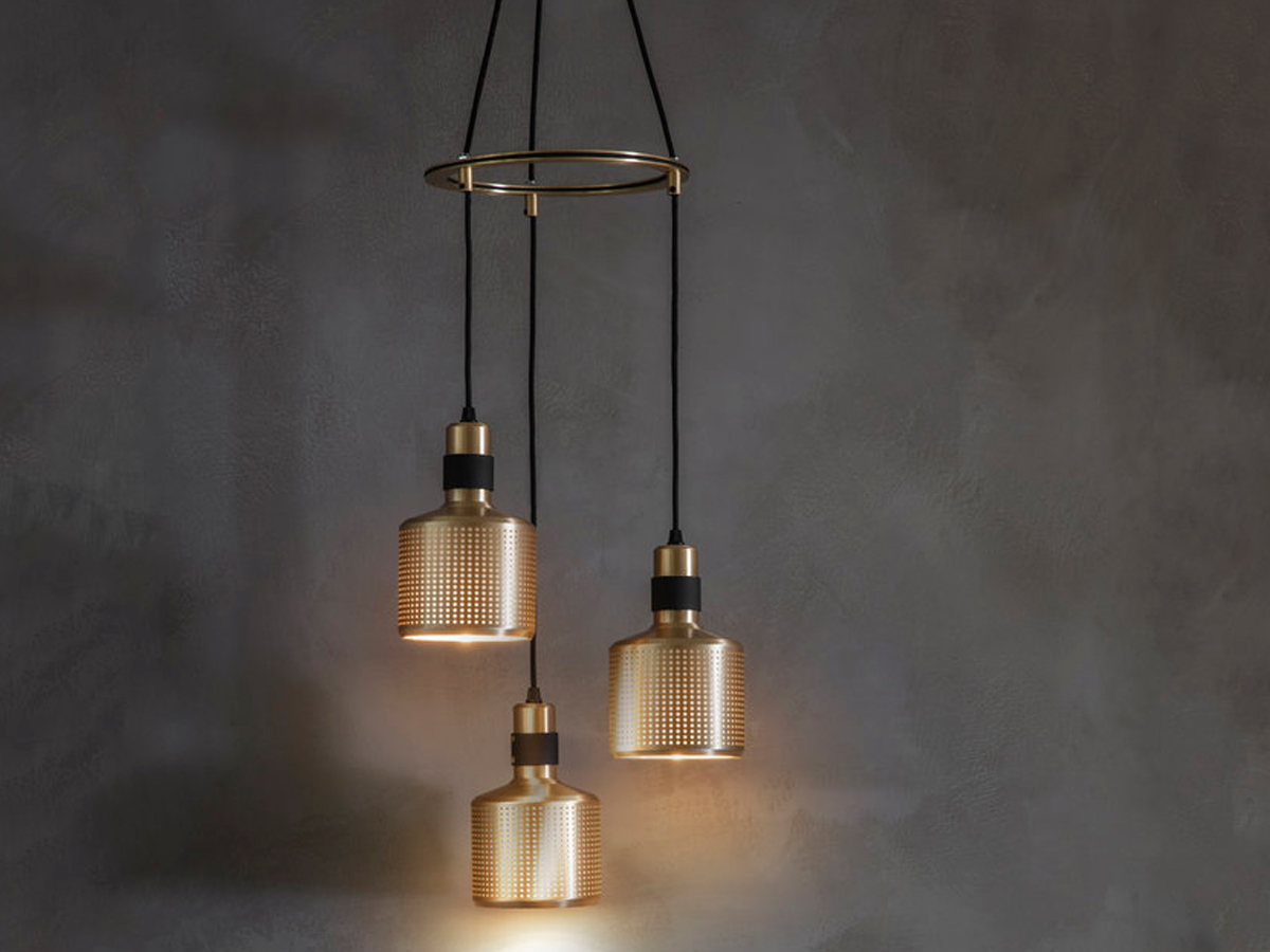 Bert Frank Riddle 3 Cluster Suspension Lamp