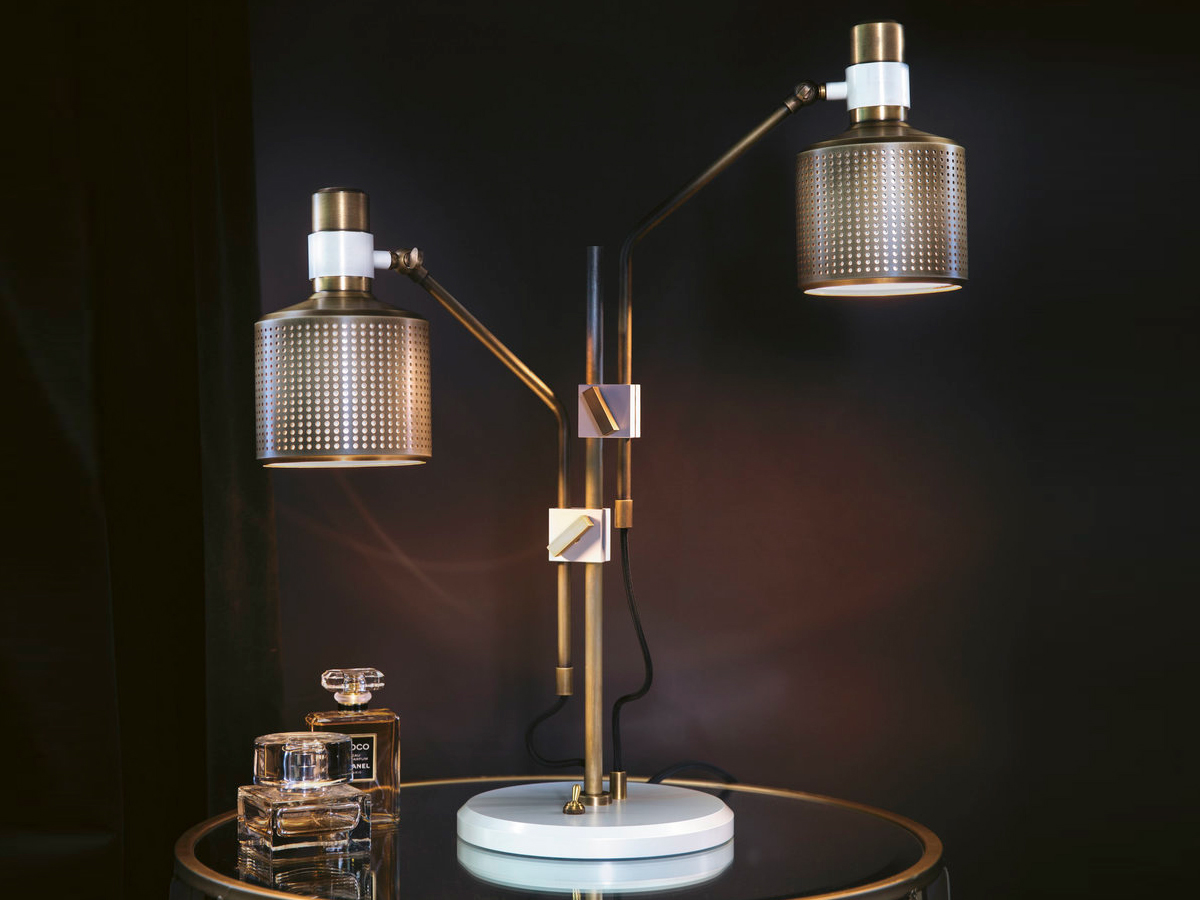 Bert Frank Riddle Double Table Lamp
