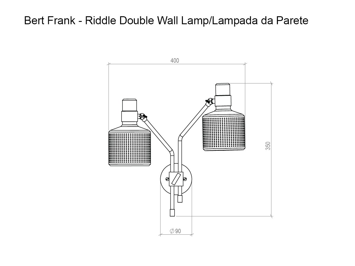 Bert Frank Riddle Double Wall Lamp