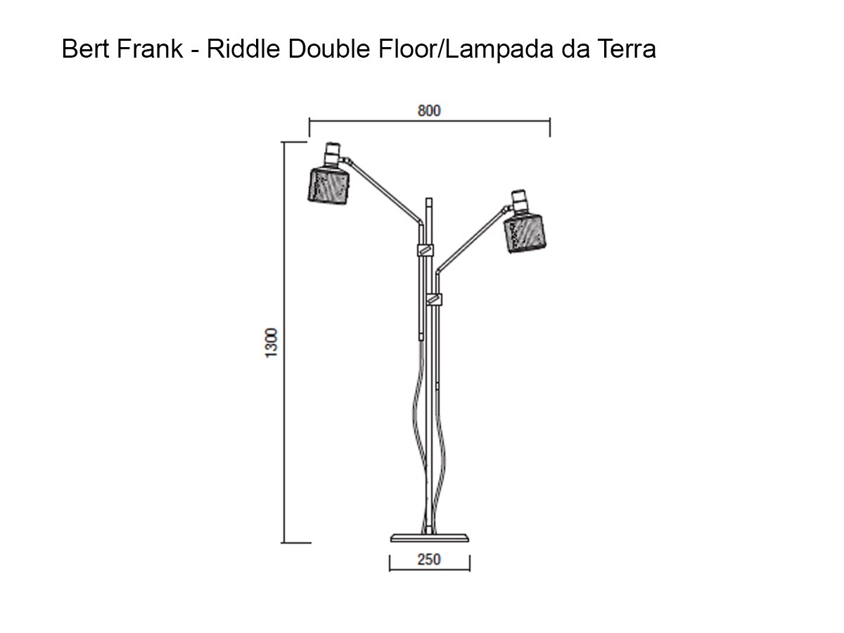 Bert Frank Riddle Double Floor Lamp