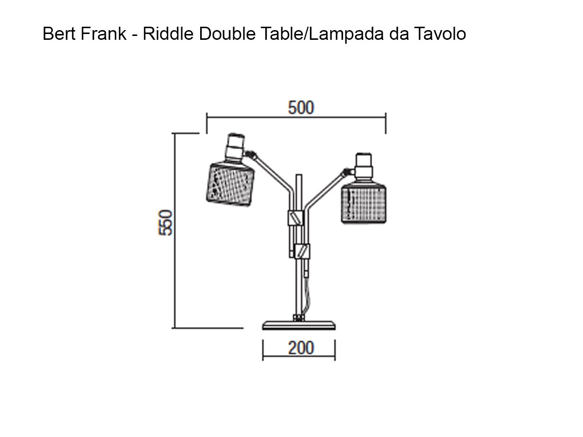 Bert Frank Riddle Double Table Lamp