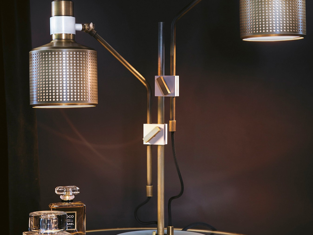 Bert Frank Riddle Double Table Lamp