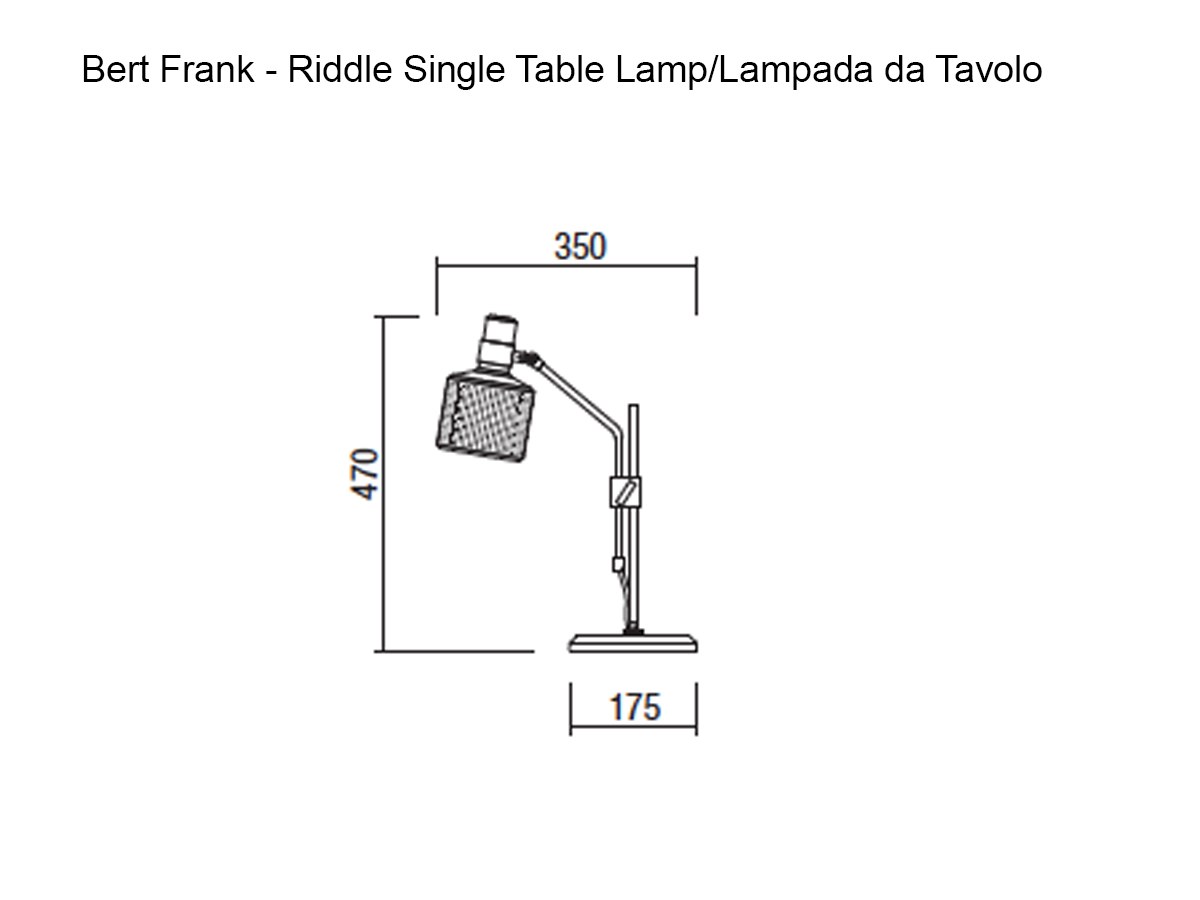 Bert Frank Riddle Single Table Lamp